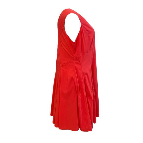 Jessica London Plus Size 18 Red Sleeveless Fit And Flare Party Dress Garden - Picture 2 of 6